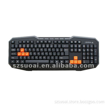 2015 Multimedia 2.4G wirelesss keyboard for game